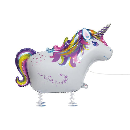 Airwalker Unicorn 86cm van Unique koop je bij Partywinkel