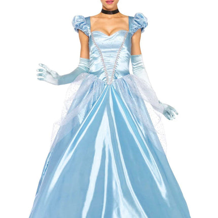 Assepoester Jurk Blauw Dames Leg Avenue van Leg Avenue koop je bij Partywinkel