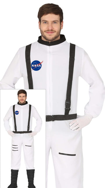 Astronauten Pak Wit Heren Nasa van Fiestas Guirca koop je bij Partywinkel