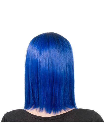 Aya Pruik Blauw Zwart 40cm van CHAKS koop je bij Partywinkel