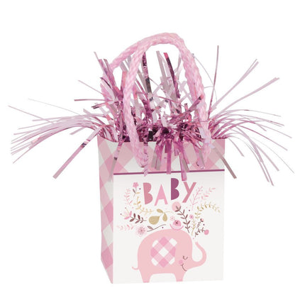 Baby Olifant Ballon Gewicht Roze 14gr van Unique koop je bij Partywinkel