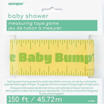 Babyshower Afzetlint Baby Bump 45,7m van Unique koop je bij Partywinkel