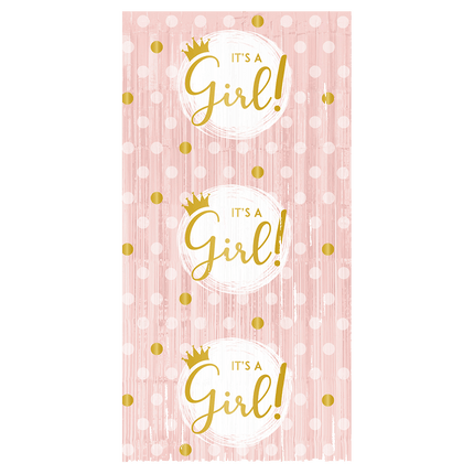 Babyshower Deurgordijn It'S A Girl 2m van Paper Dreams koop je bij Partywinkel