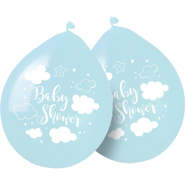 Babyshower Jongen Ballonnen 30cm 8st van Folat koop je bij Partywinkel
