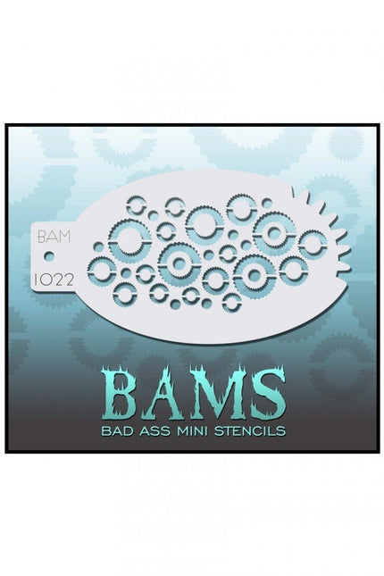 Bad Ass Mini Schmink Sjabloon 1022 van Bad Ass Stencils koop je bij Partywinkel