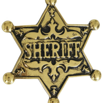 Badge Goud Sheriff van Fiestas Guirca koop je bij Partywinkel