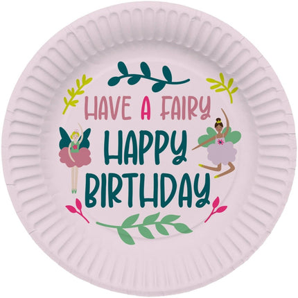 Ballerina Borden Happy Birthday 23cm 8st van Folat koop je bij Partywinkel