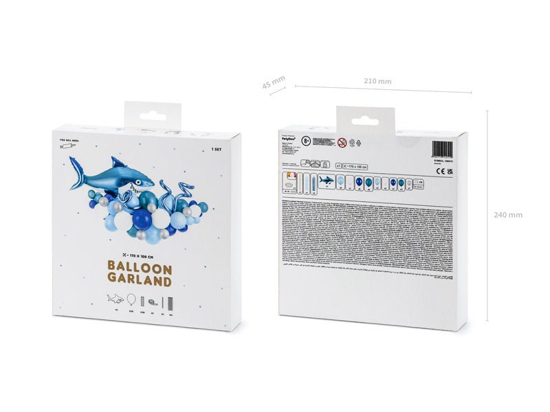 Ballon Slinger Haai 15 delig van Partydeco koop je bij Partywinkel