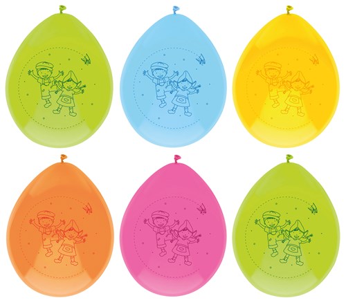 Ballonnen Fien & Teun 30cm 6st