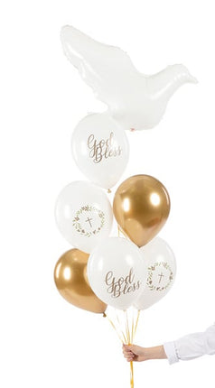 Ballonnen God Bless Mix 30cm 6st van Partydeco koop je bij Partywinkel