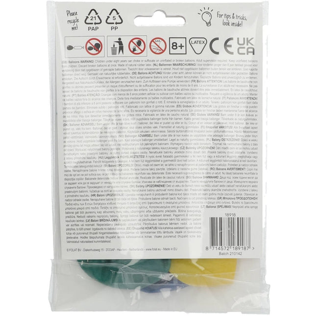 Ballonnen Happy 18Th Bday 33cm 6st van Folat koop je bij Partywinkel