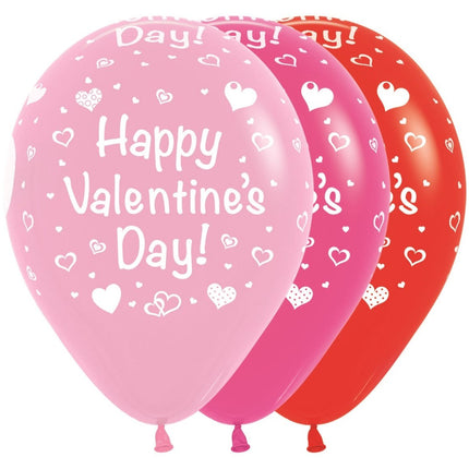 Ballonnen Happy Valentines Day Mix 30cm 25st van Sempertex koop je bij Partywinkel