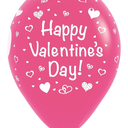 Ballonnen Happy Valentines Day Mix 30cm 25st van Sempertex koop je bij Partywinkel