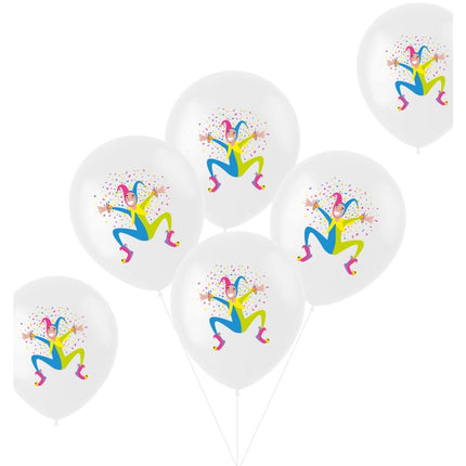 Ballonnen Harlekijn 33cm 6st van Folat koop je bij Partywinkel