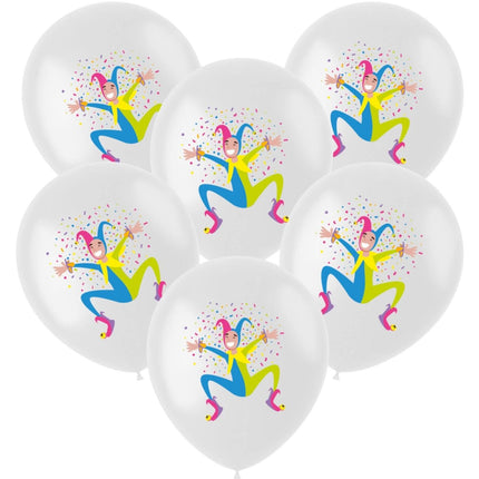 Ballonnen Harlekijn 33cm 6st van Folat koop je bij Partywinkel