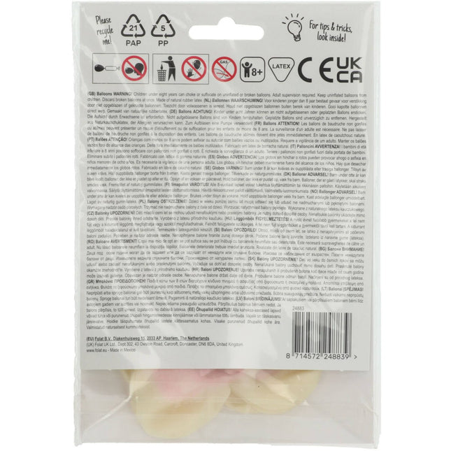 Roze Hartjes Ballonnen 30cm 4st van Folat koop je bij Partywinkel