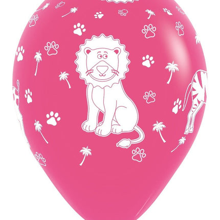 Ballonnen Jungle Animals Fashion Mix 30cm 25st van Sempertex koop je bij Partywinkel