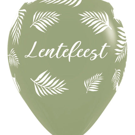 Ballonnen Lentefeest Palms Eucalyptus 30cm 25st van Sempertex koop je bij Partywinkel