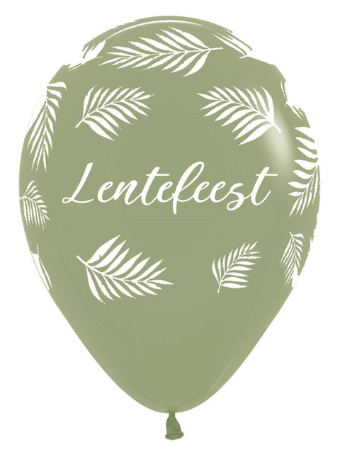 Ballonnen Lentefeest Palms Eucalyptus 30cm 25st van Sempertex koop je bij Partywinkel