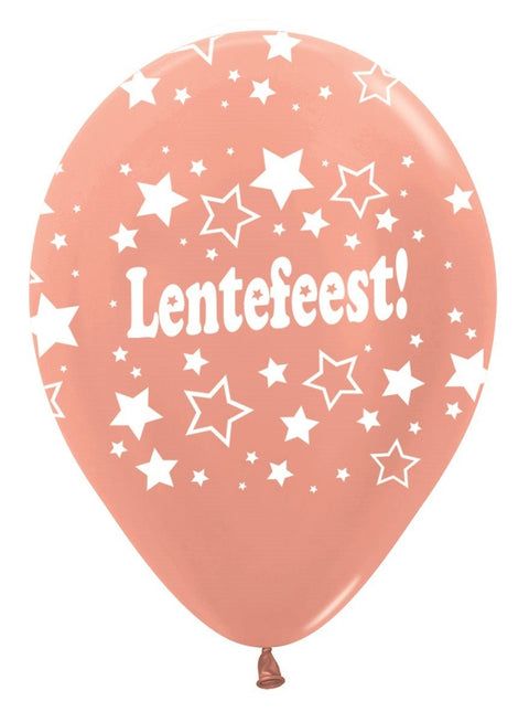 Ballonnen Lentefeest Stars Rose Gold 25pcs van Sempertex koop je bij Partywinkel