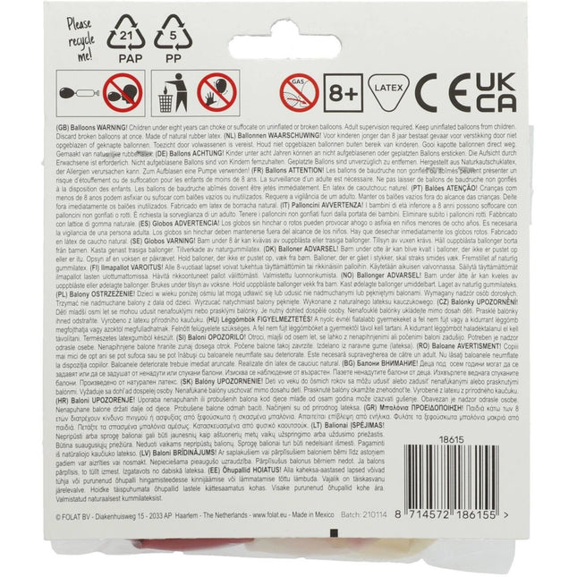 Ballonnen Mix Rood & Roze 30cm 6st van Folat koop je bij Partywinkel