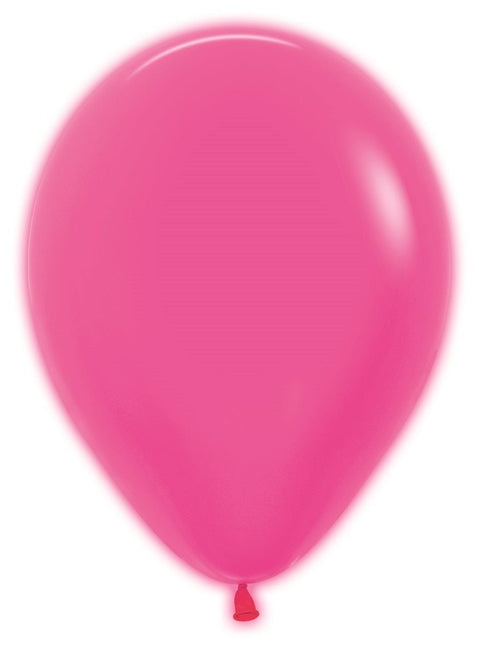 Ballonnen Neon Fuchsia 30cm 50st van Sempertex koop je bij Partywinkel