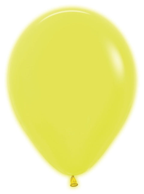 Ballonnen Neon Yellow 30cm 50st van Sempertex koop je bij Partywinkel