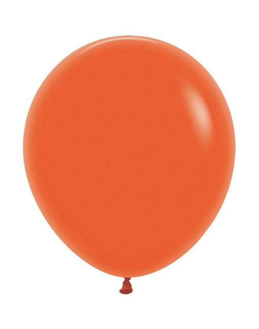 Ballonnen Orange 45cm 25st van Sempertex koop je bij Partywinkel