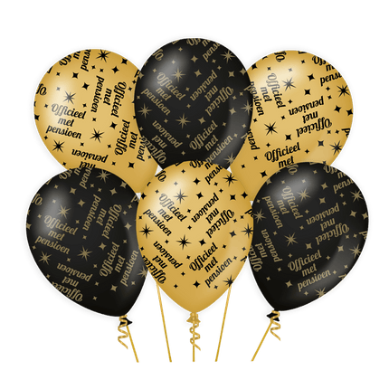 Ballonnen Pensioen 30cm 6st van Paper Dreams koop je bij Partywinkel