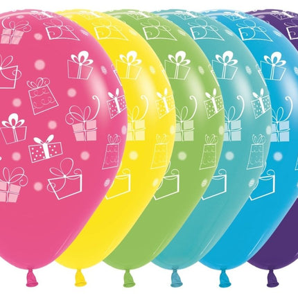 Ballonnen Presents Mix 30cm 12st van Sempertex koop je bij Partywinkel