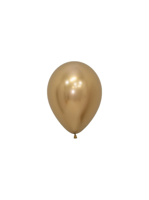 Ballonnen Reflex Gold 12cm 50st van Sempertex koop je bij Partywinkel