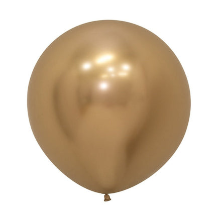 Ballonnen Reflex Gold 61cm 3st van Sempertex koop je bij Partywinkel