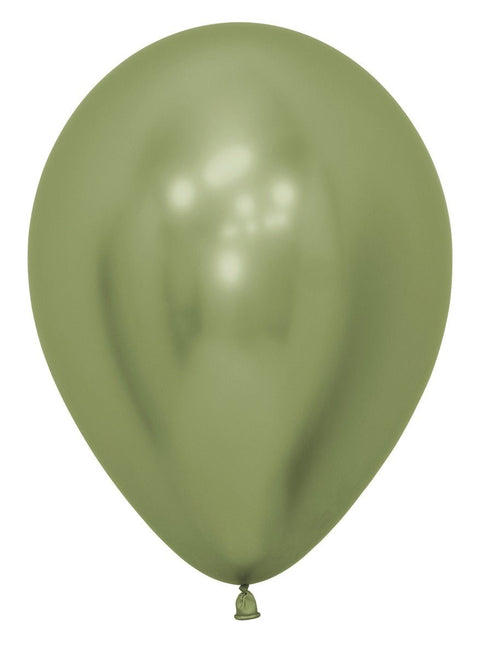 Ballonnen Reflex Lime Green 30cm 50st van Sempertex koop je bij Partywinkel