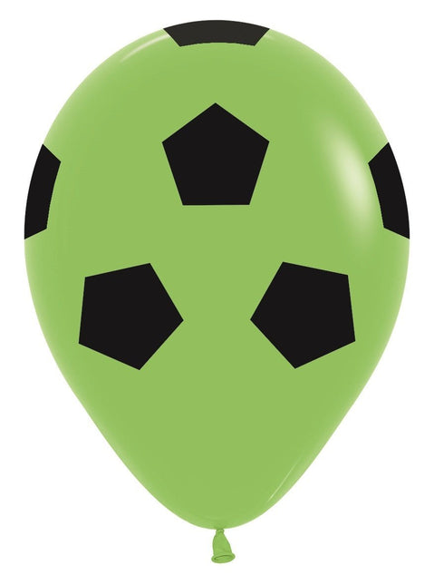 Ballonnen Soccerball Mix 30cm 25st van Sempertex koop je bij Partywinkel