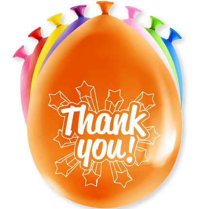 Ballonnen Thank You 30cm 8st van Paper Dreams koop je bij Partywinkel