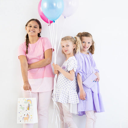 Ballonnen Unicorn & Regenboog 33cm 6st van Folat koop je bij Partywinkel