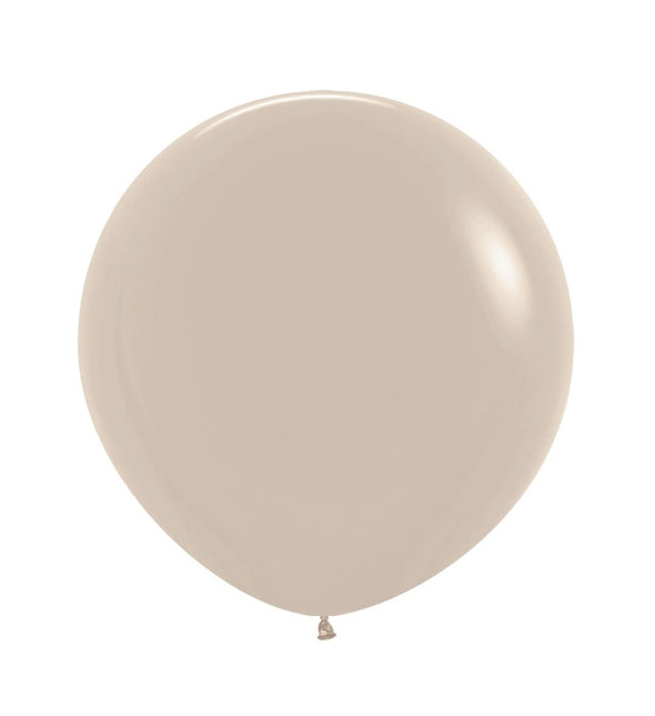 Ballonnen White Sand 61cm 10st van Sempertex koop je bij Partywinkel