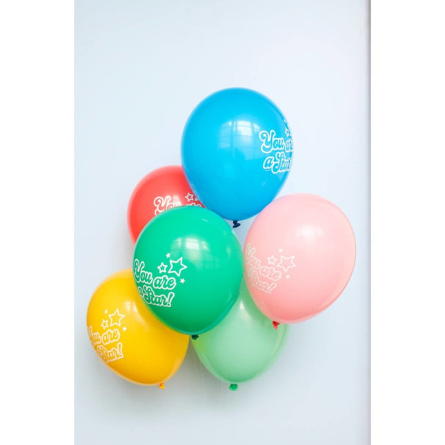 Ballonnen You Are A Stare Gekleurd 33cm 6st van Folat koop je bij Partywinkel