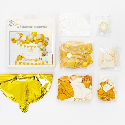 Ballonnenboog Zelf Maken Set Goud 4m van WeFiesta koop je bij Partywinkel