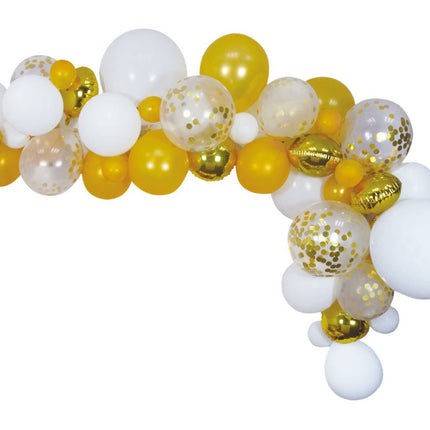 Ballonnenboog Zelf Maken Set Goud 4m van WeFiesta koop je bij Partywinkel
