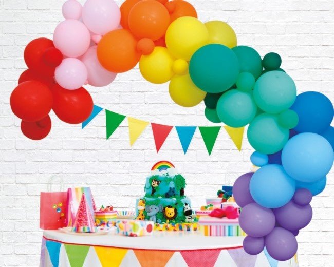 Ballonnenboog Zelf Maken Set Regenboog 4m van WeFiesta koop je bij Partywinkel