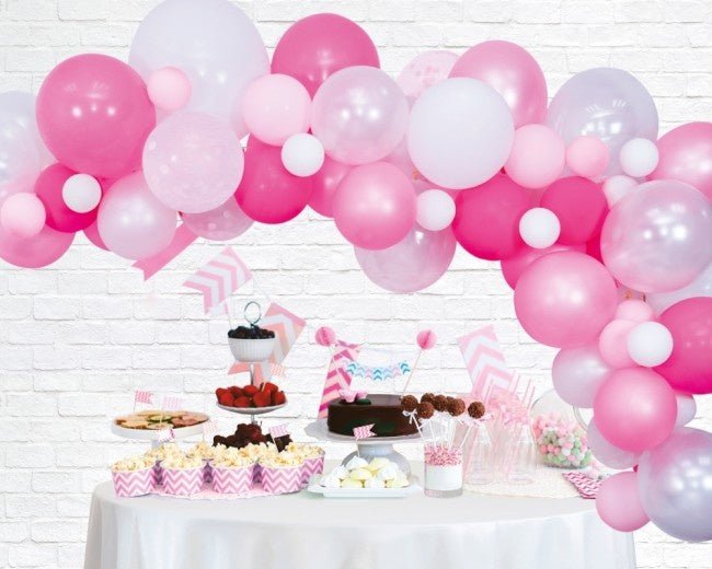Ballonnenboog Zelf Maken Set Roze 4m van WeFiesta koop je bij Partywinkel