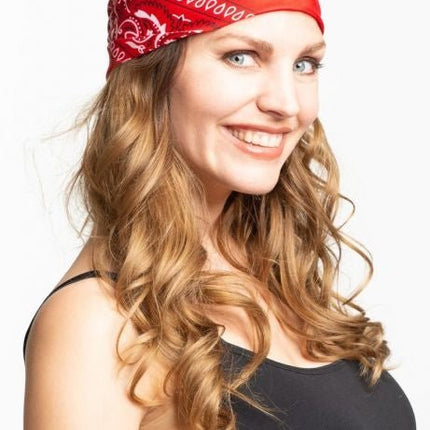 Bandana Traditioneel Rood 55cm van Partychimp koop je bij Partywinkel