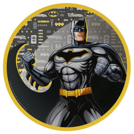 Batman Borden Papier 23cm 8st van Riethmueller koop je bij Partywinkel