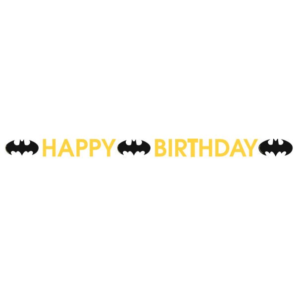 Batman Letterslinger Happy Birthday 1,8m van Riethmueller koop je bij Partywinkel