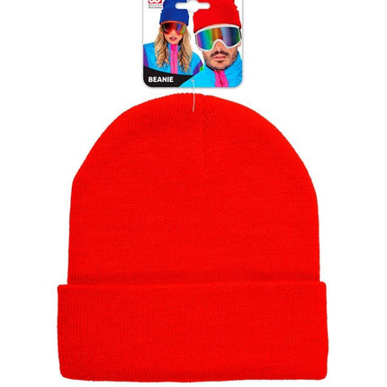 Beanie Rood van Widmann koop je bij Partywinkel