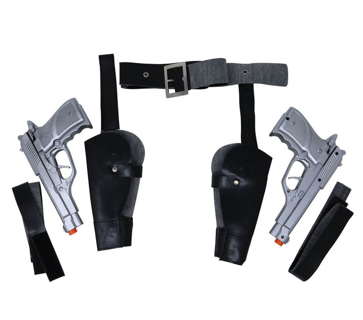 Beenholsters Tomb Raider en Pistolen van Fiestas Guirca koop je bij Partywinkel