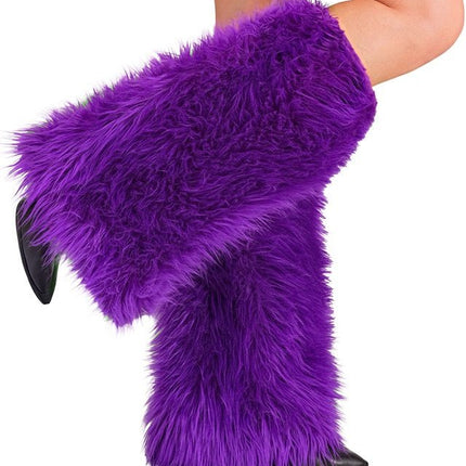 Beenwarmers Pluche Paars van Widmann koop je bij Partywinkel