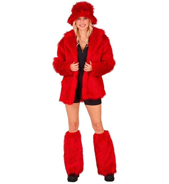 Beenwarmers Pluche Rood van Widmann koop je bij Partywinkel