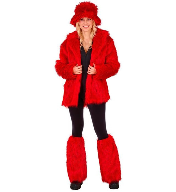 Beenwarmers Pluche Rood van Widmann koop je bij Partywinkel